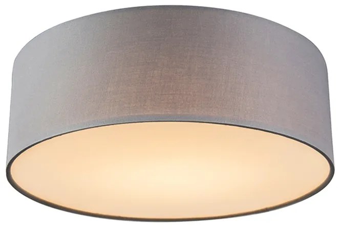 Plafoniera grigia 30 cm con LED - Drum LED