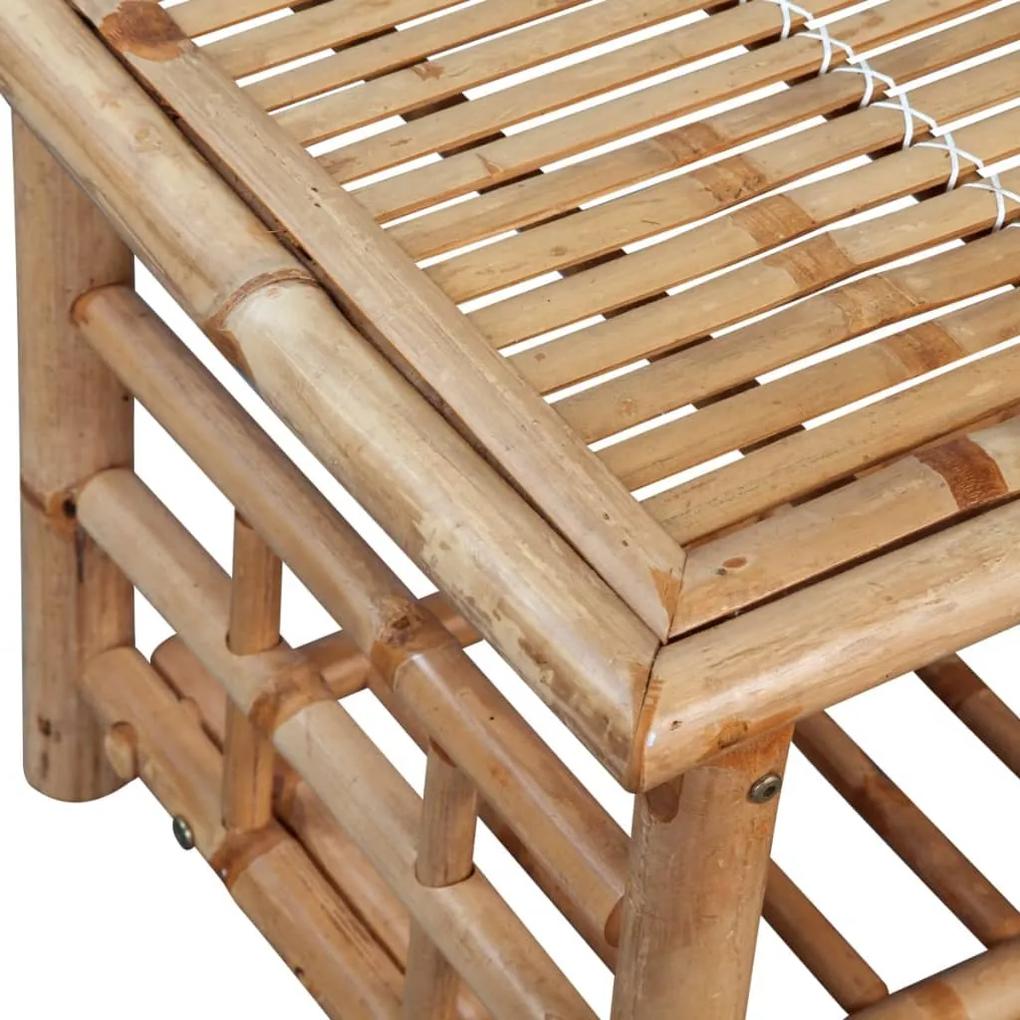Tavolino da caffè in bambù 90x50x45 cm