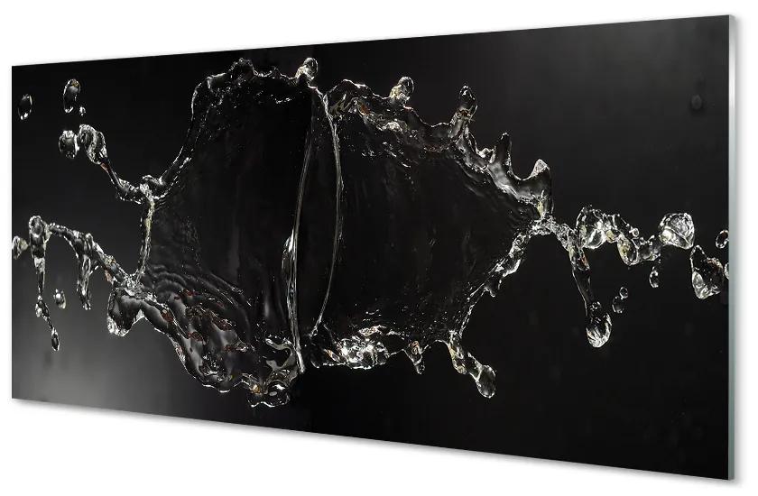 Quadro in vetro acrilico Gocce d'acqua 100x50 cm