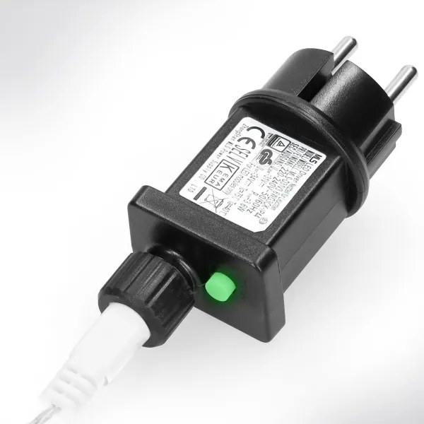 Brilagi - Catena LED per esterni, 200 LED, 8 funzioni, 13 m, IP44, bianco freddo