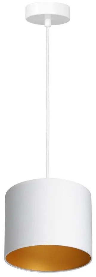 Lampadario a sospensione con filo ARDEN 1xE27/60W/230V diametro 18 cm bianco/oro