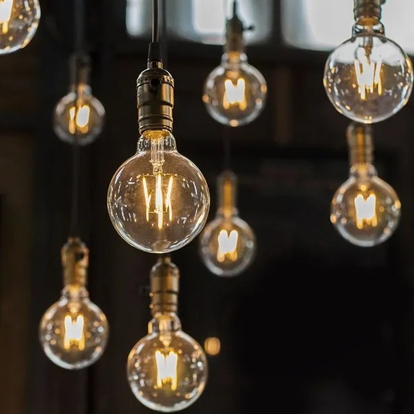 Lampadina LED dimmerabile FILAMENT G125 E27/8W/230V 2200K