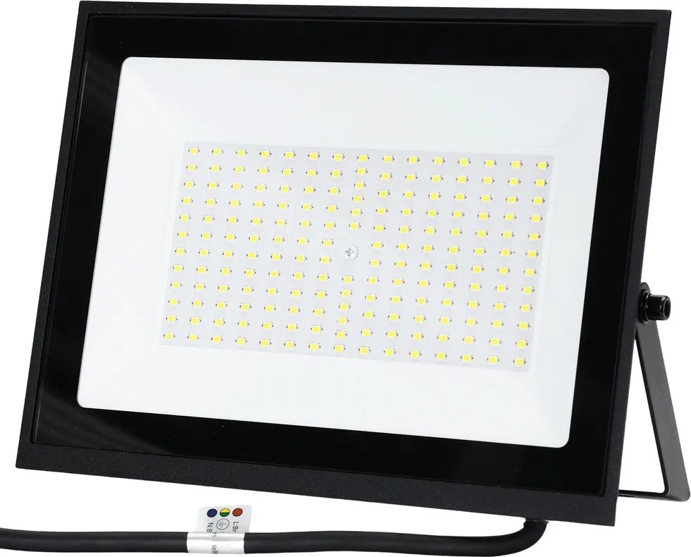Faro proiettore Led Slim 100W Nero da esterno IP65 Bianco freddo 6500K Aigostar