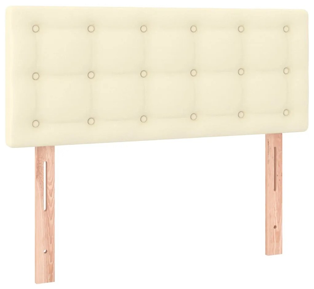 Testiera crema 80x5x78/88 cm in similpelle