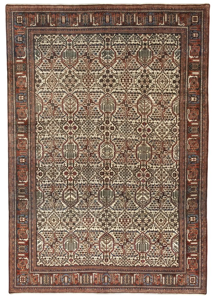 Josheghan Tappeto persiano 240 x 350 Beige (Iran) Annodato A Mano