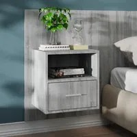 Comodino a Muro Grigio Sonoma cod mxl 31179