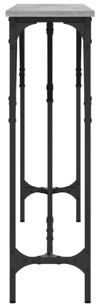 Tavolo consolle grigio sonoma 140x23x75 cm in legno multistrato