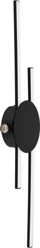 Eglo 902123 - Applique LED da parete VENTICELLO LED/20W/230V + LED/0,91W nero