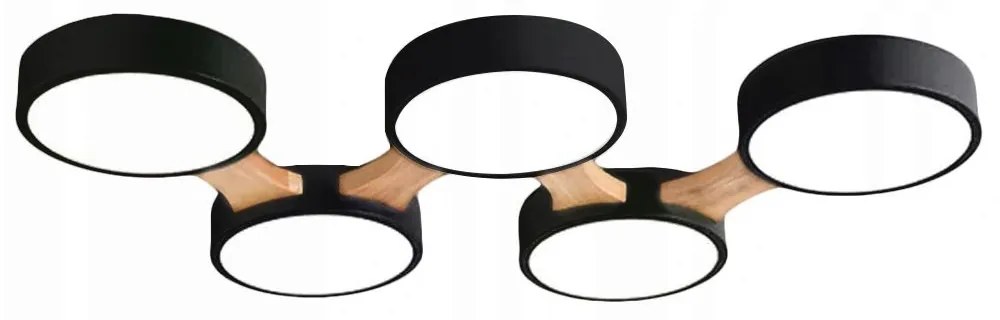 LAMPADA DA SOFFITTO BLACK NERA APP526-5C