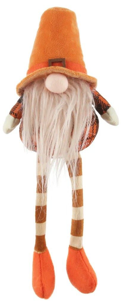 Gnomo autunno gambemolli 41 cm righe
