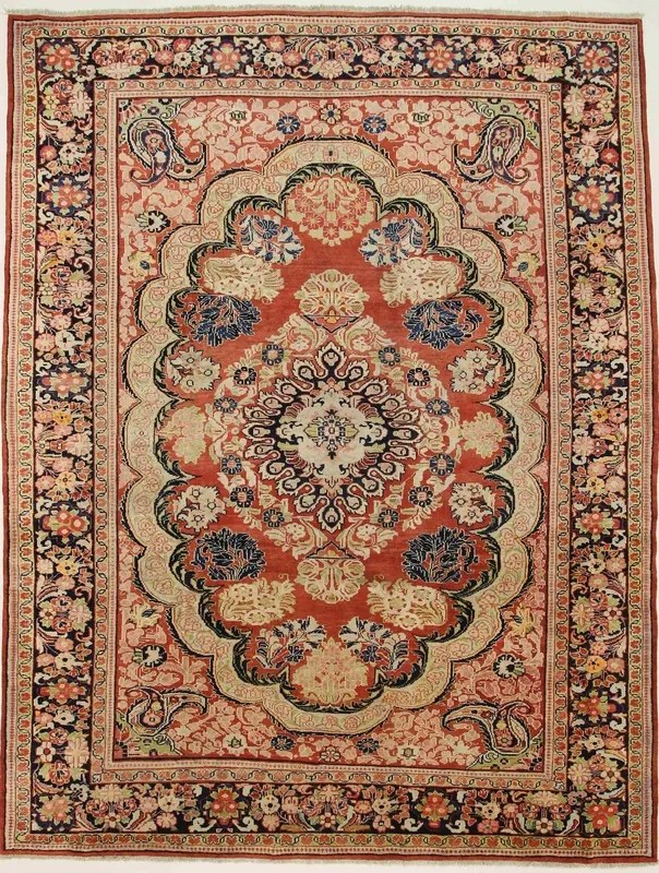 Sarouk Tappeto persiano 280x370 Rosso (Iran) Annodato A Mano