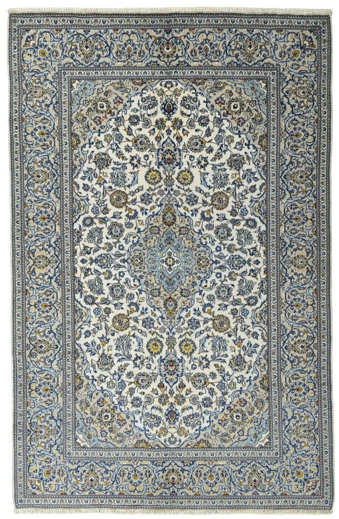 Kashan Tappeto persiano 310 x 200 Beige (Iran) Annodato A Mano
