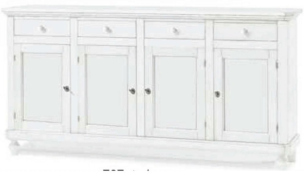 CHRISTOPHER - credenza in legno cm 196 x 43 x 98 h
