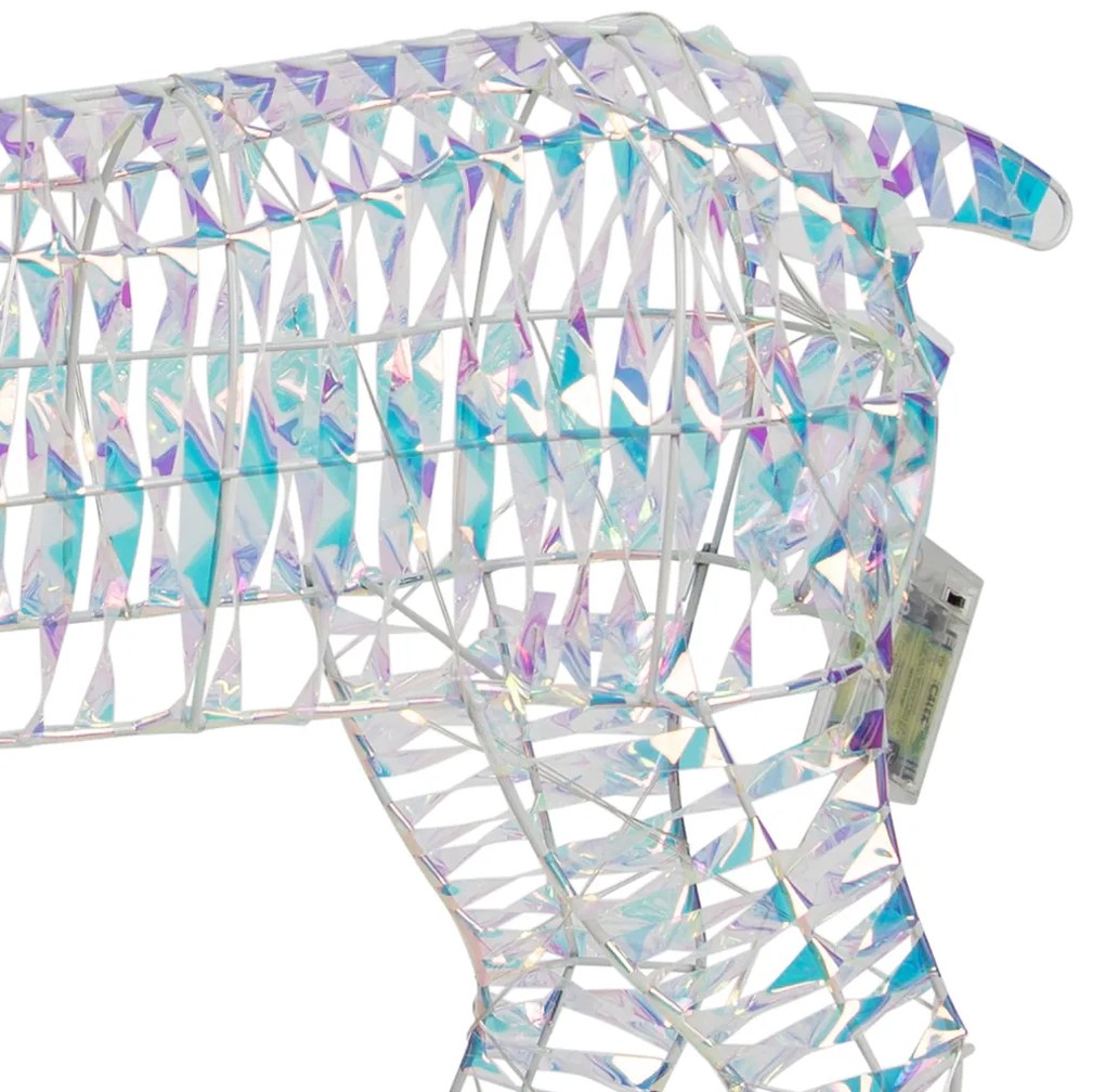 Lampada da terra natalizia arcobaleno a forma di cervo 60 cm LED incl. - Niji