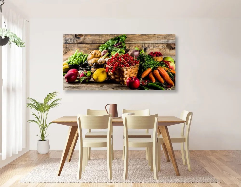 Stampa su tela – Frutta e verdura fresca