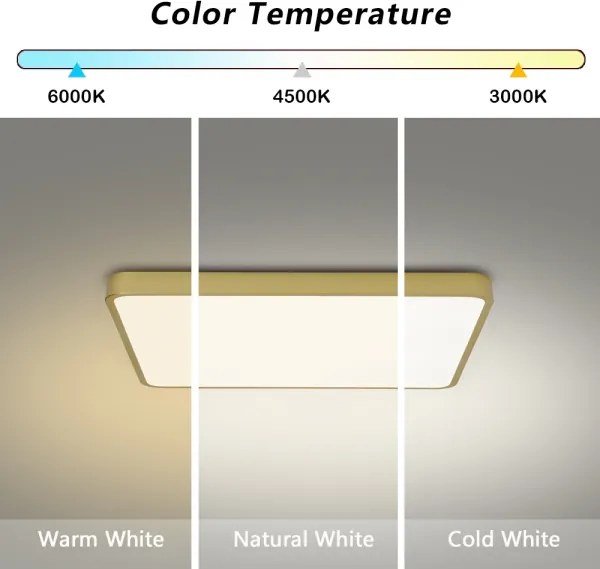 Brilagi - Plafoniera LED POOL LED/36W/230V 3000/4000/6000K 40x40 cm dorata