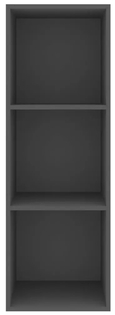Armadietto da parete per tv grigio 37x37x107 cm in truciolato