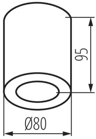Kanlux 29242 - Plafoniera da bagno SANI 1xGU10/10W/230V IP44 cromo opaco