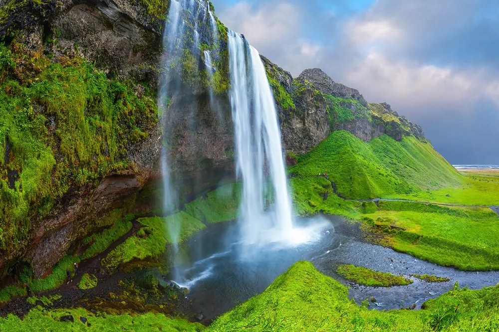 Carta da parati – Cascata maestosa in Islanda