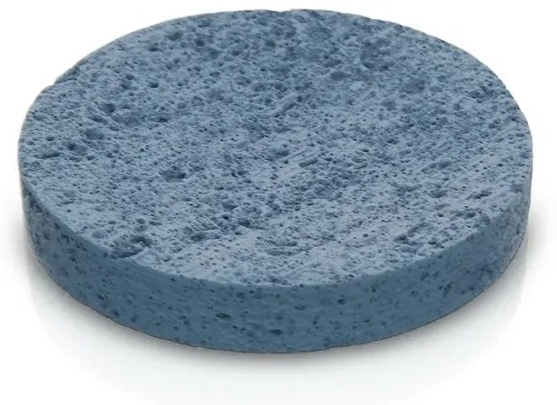 Porta sapone da appoggio turchese cobalto in resina effetto pietra Matera