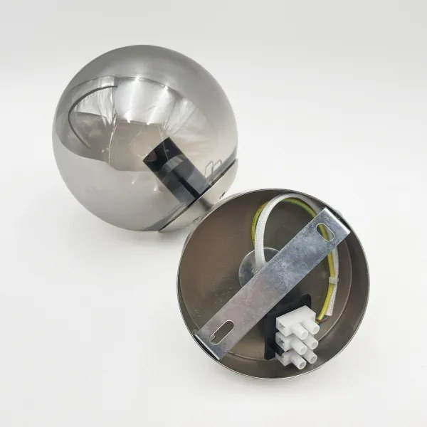 Brilagi - Lampada da parete MALIVA 1xE14/15W/230V cromo opaco/fumé