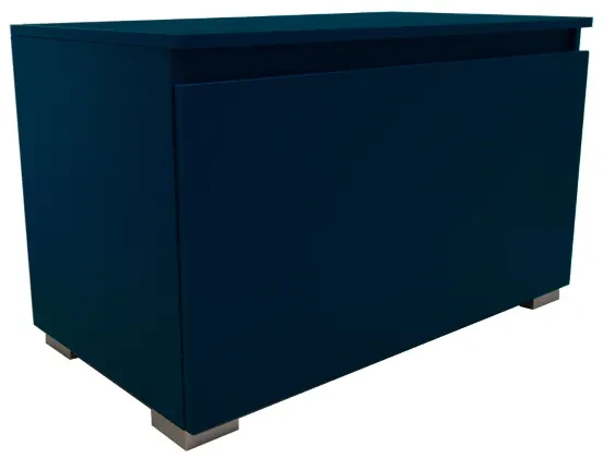 Cassa Panca con cassettone in legno 81 cm BLU