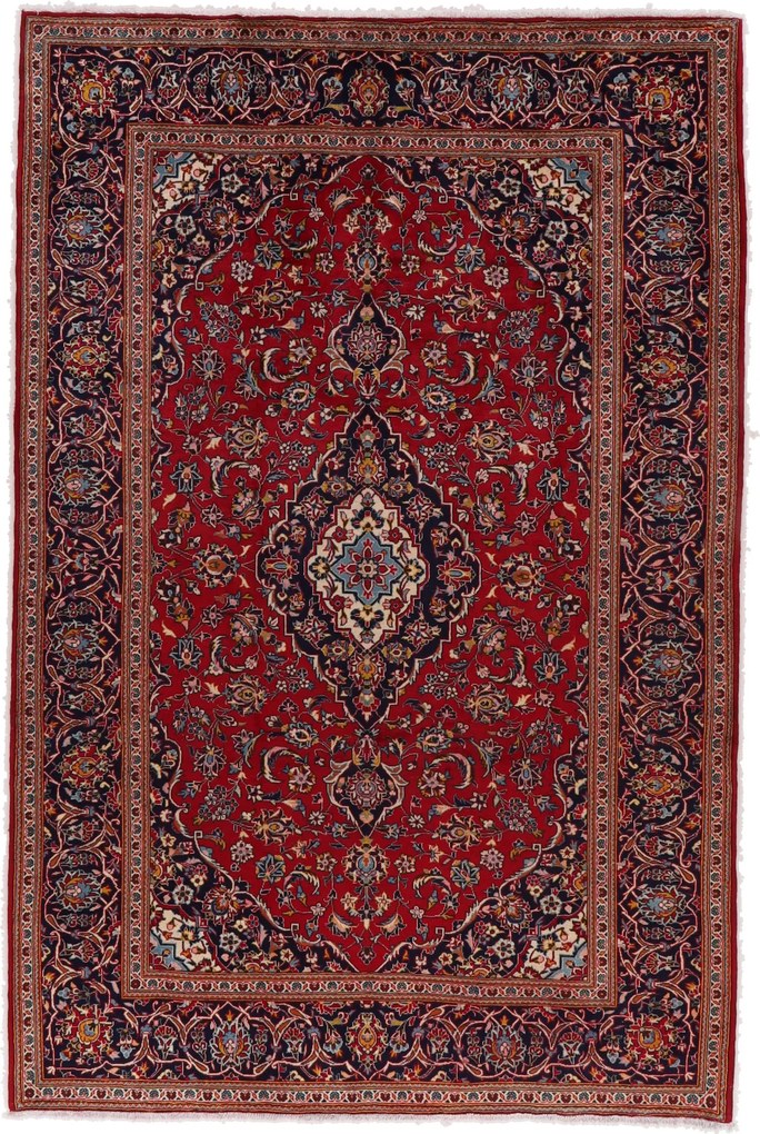 Kashan Tappeto 300x200 (Iran) Annodato A Mano