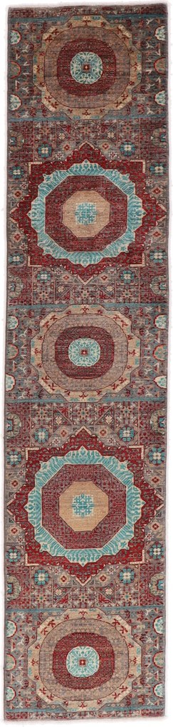 Mamluk Tappeto orientale 80x340 (Afghanistan) Annodato A Mano
