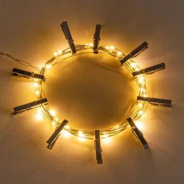 Ghirlanda LED decorativa con clip (3,50 m) Inça Cromato - Sklum