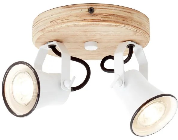 Brilliant - Faretto SEED 2xGU10/5W/230V bianco/beige