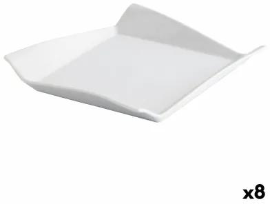 Piatto Quid Gastro Fresh Sandwich Ceramica Bianco (17,5 cm) (8 Unità)