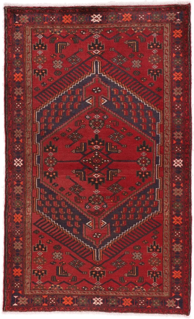 Hamedan Tappeto 130 x 210 (Iran) Annodato A Mano