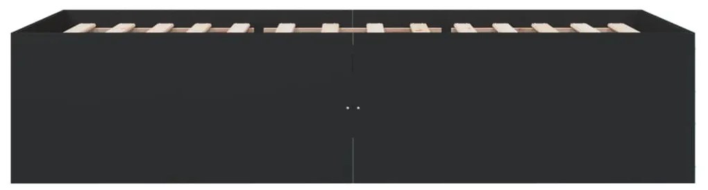 Giroletto nero 90x200 cm in legno multistrato