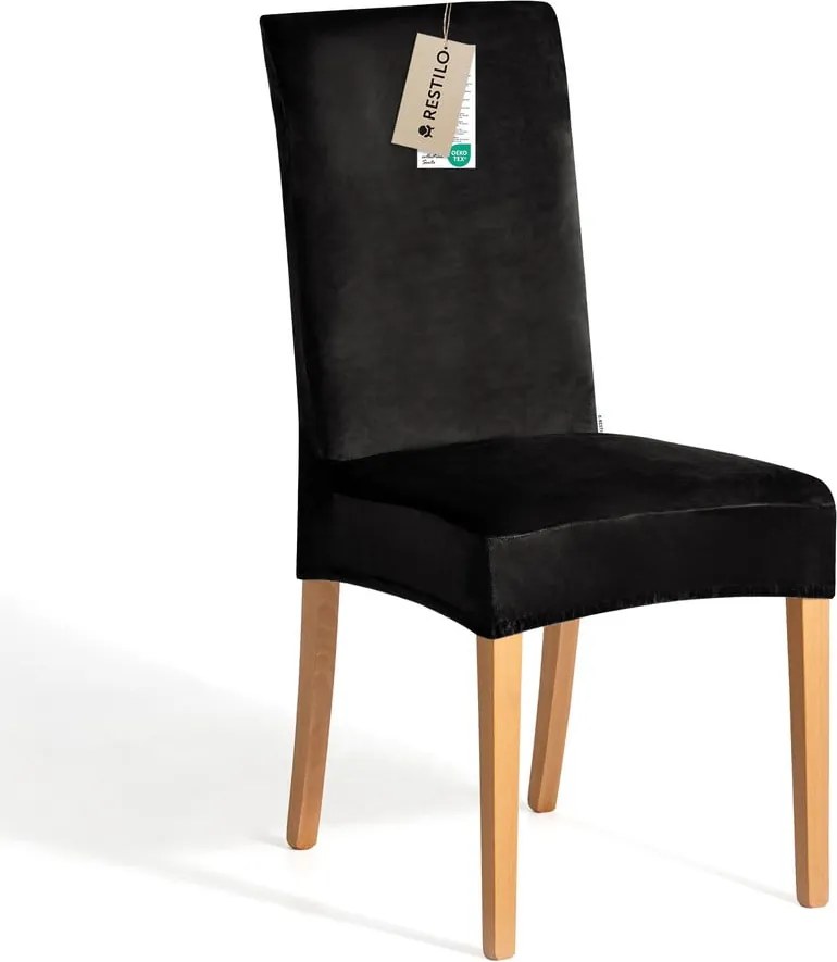 Coprisedia nero con rivestimento elastico per sedie 48 cm Sento – Restilo