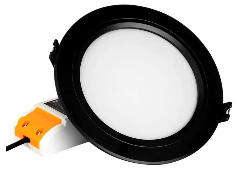 Faro da incasso 9W RGB+CCT IP20, Angolo 120°, foro Ø110 - 115 mm Colore del corpo Nero