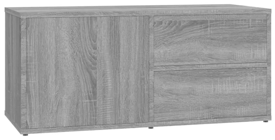 Mobile porta tv grigio sonoma 80x34x36 cm in legno multistrato