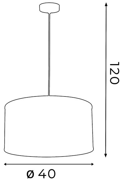 Lampadario FELIX 1xE27/60W/230V nero