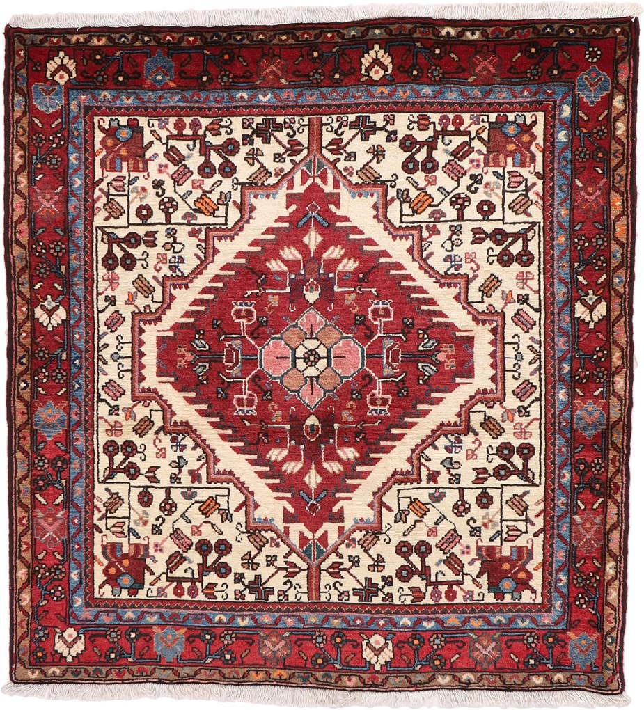 Balochi Tappeto 130 x 140 (Iran) Annodato A Mano