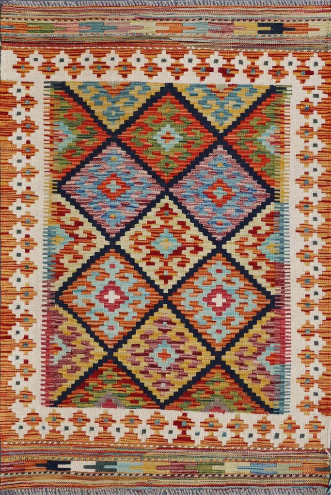 Kilim Tappeto orientale 90x130 (Pakistan) Tessuto A Mano