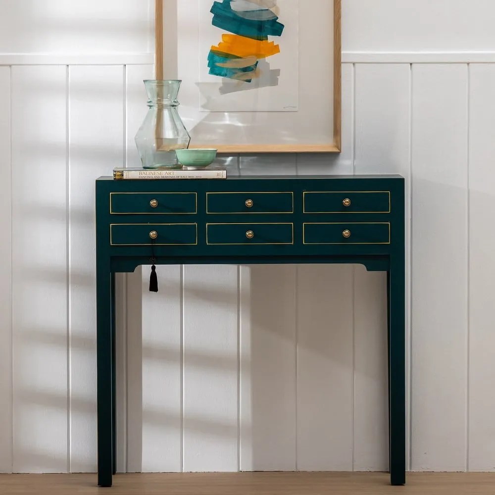 Consolle blu 26x85 cm Diana - Ixia