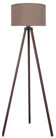 Brilagi - Lampada con piedistallo VELVET 1xE27/60W/230V marrone/beige