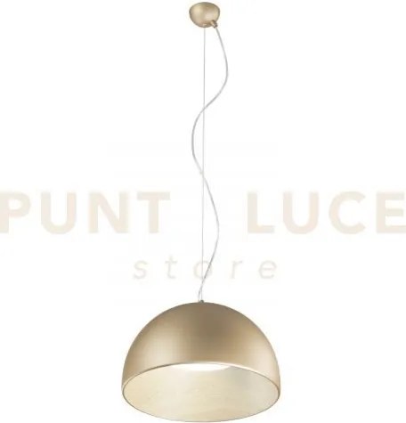 Lampadario a sospensione led coco oro 30w 3840 lm 3000 4000 6500k d...