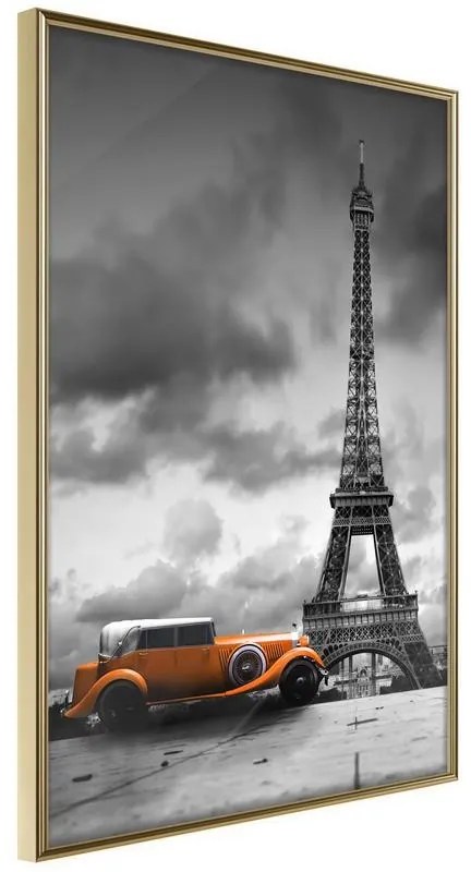 Poster  Under the Eiffel Tower  Cornice Quadri Cornice d'oro, Larghezza x Altezza Home decor 40x60