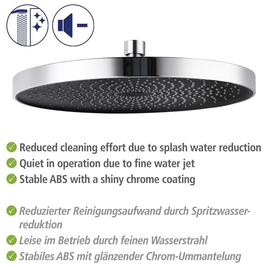 Set doccia in acciaio inox argento lucido 120 cm Soft Water - Wenko