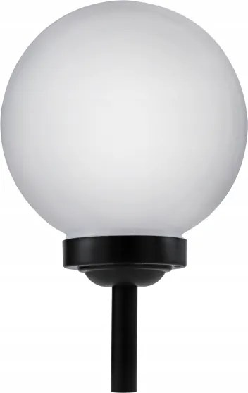 Lampada solare a LED LED/1,2V 6500K 200 mAh Ø 25 cm IP44 bianco/nero