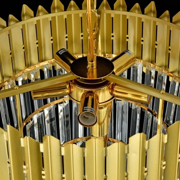 Brilagi - Lampadario a sospensione con catena CRISTAL 5xE14/40W/230V Ø 45 cm