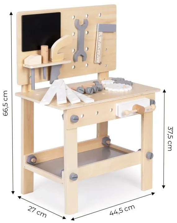 Laboratorio in legno per tavolo portautensili per bambini ECOTOYS