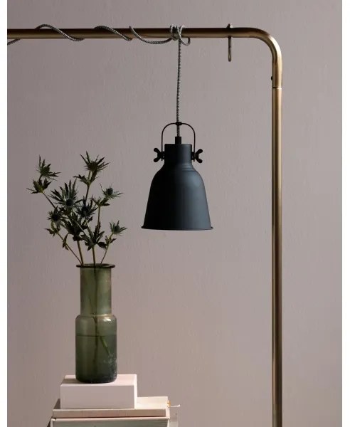 Nordlux - Lampadario a sospensione con filo ADRIAN 1xE27/25W/230V diametro 16 cm antracite