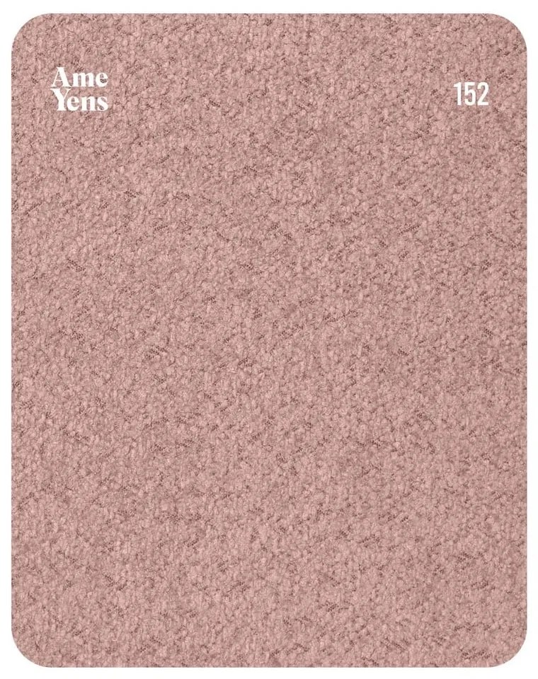 Poltrona relax rosa in tessuto bouclé Kukumo - Ame Yens