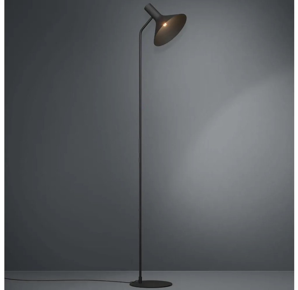 Eglo 390222 - Lampada con piedistallo MORESCANA 1xE27/28W/230V nero